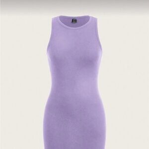 Purple Sleeveless Bodycon Dress
